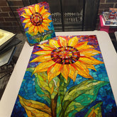 Puzzle en bois de tournesols en mosaïque 1000 pièces